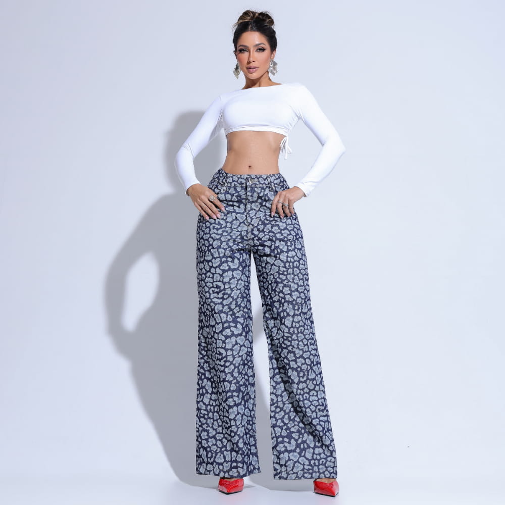 Calça Feminina Animal Print Santa Mina