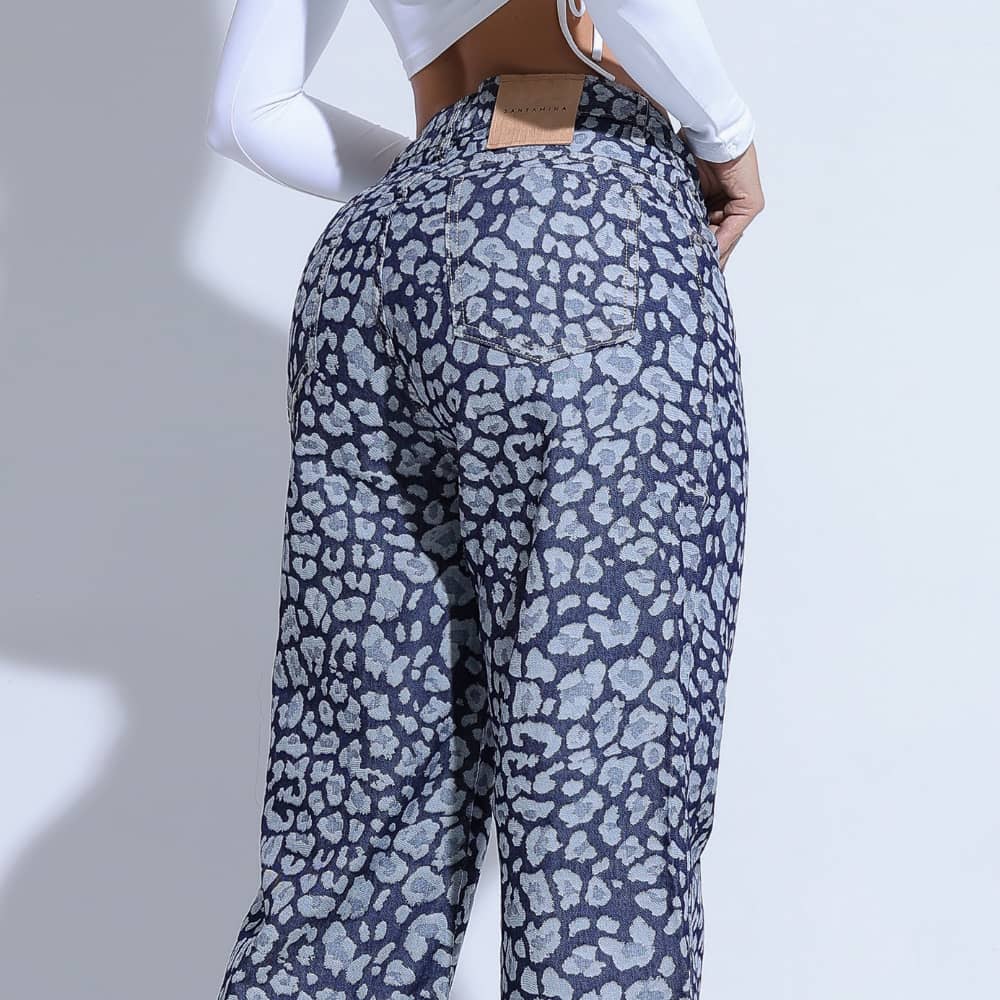 Calça Feminina Animal Print Santa Mina