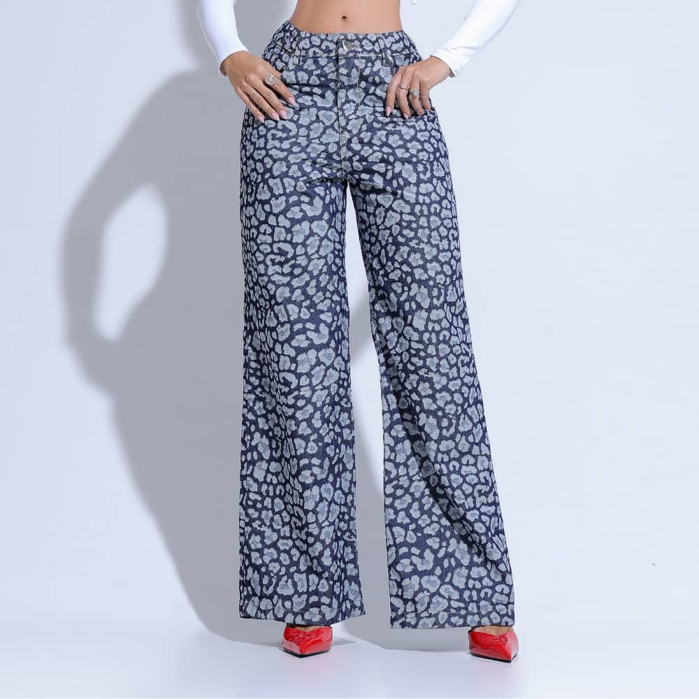 Calça Feminina Estilo Selvagem Santa Mina