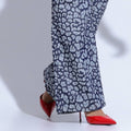 Calça Feminina Larga Animal Print Santa Mina