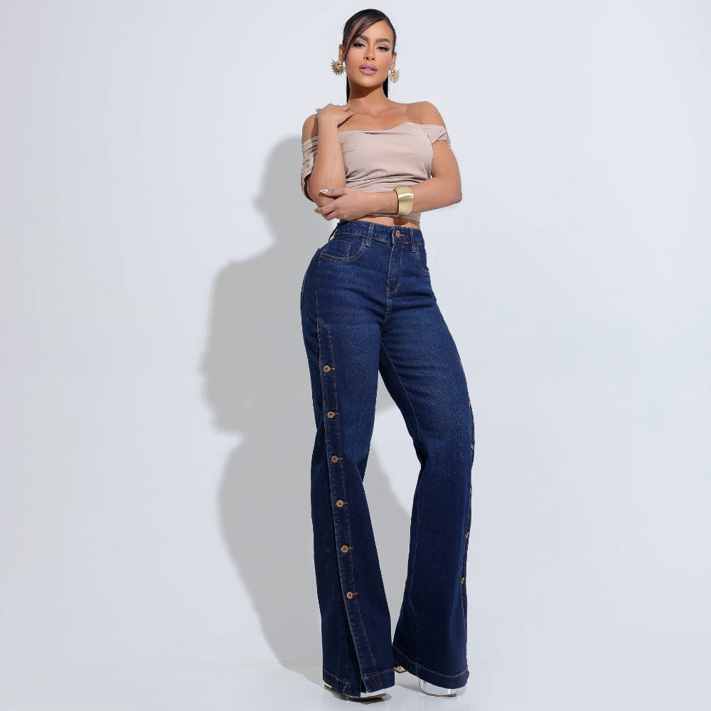 Calça Feminina Wide Leg Lis Premium - SM388