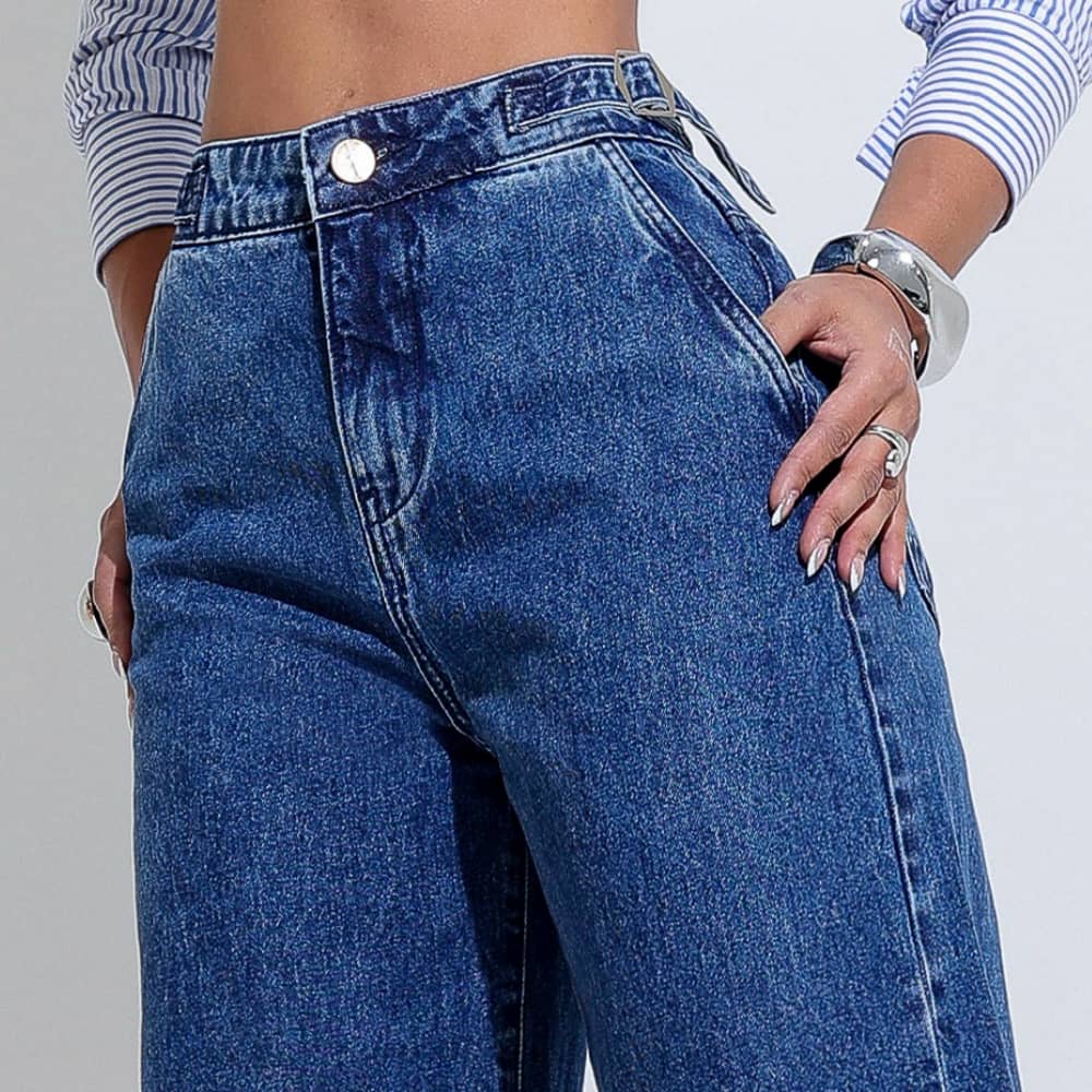 Calça Feminina Jeans Fashion Trend Santa Mina