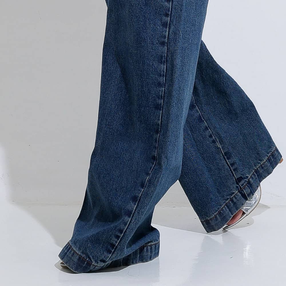 Calça Feminina Jeans Elegante Atemporal Santa Mina