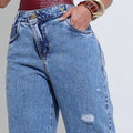 Calça Feminina Jeans Estilo Urbano Santa Mina